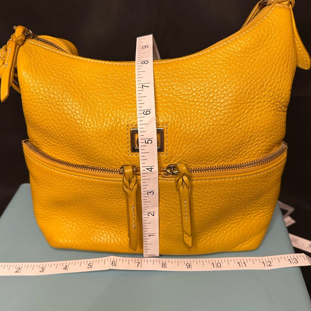Dooney & Bourke Mustard Dillen HoBo - Picture 10 of 11